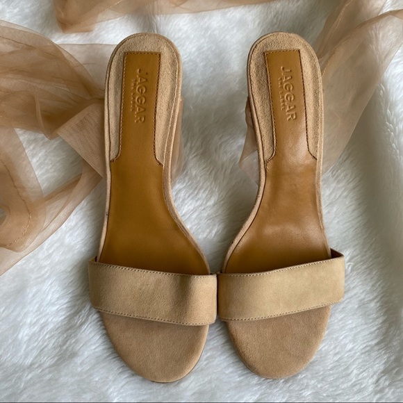 JAGGAR | Aura Suede Leather Lace Up Heels - Picture 3 of 16